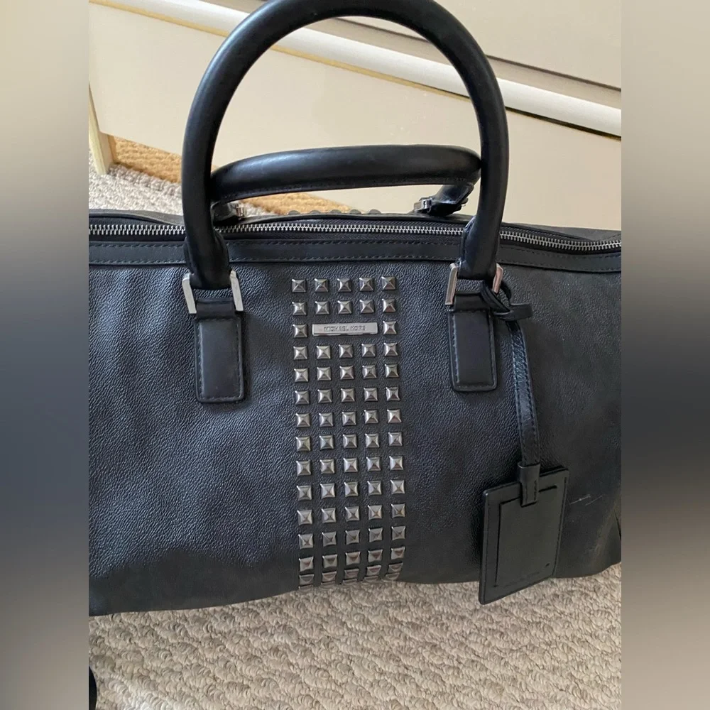 MICHAEL KORS Jet Set Travel Studded Large Duffle - Picture 13 of 14